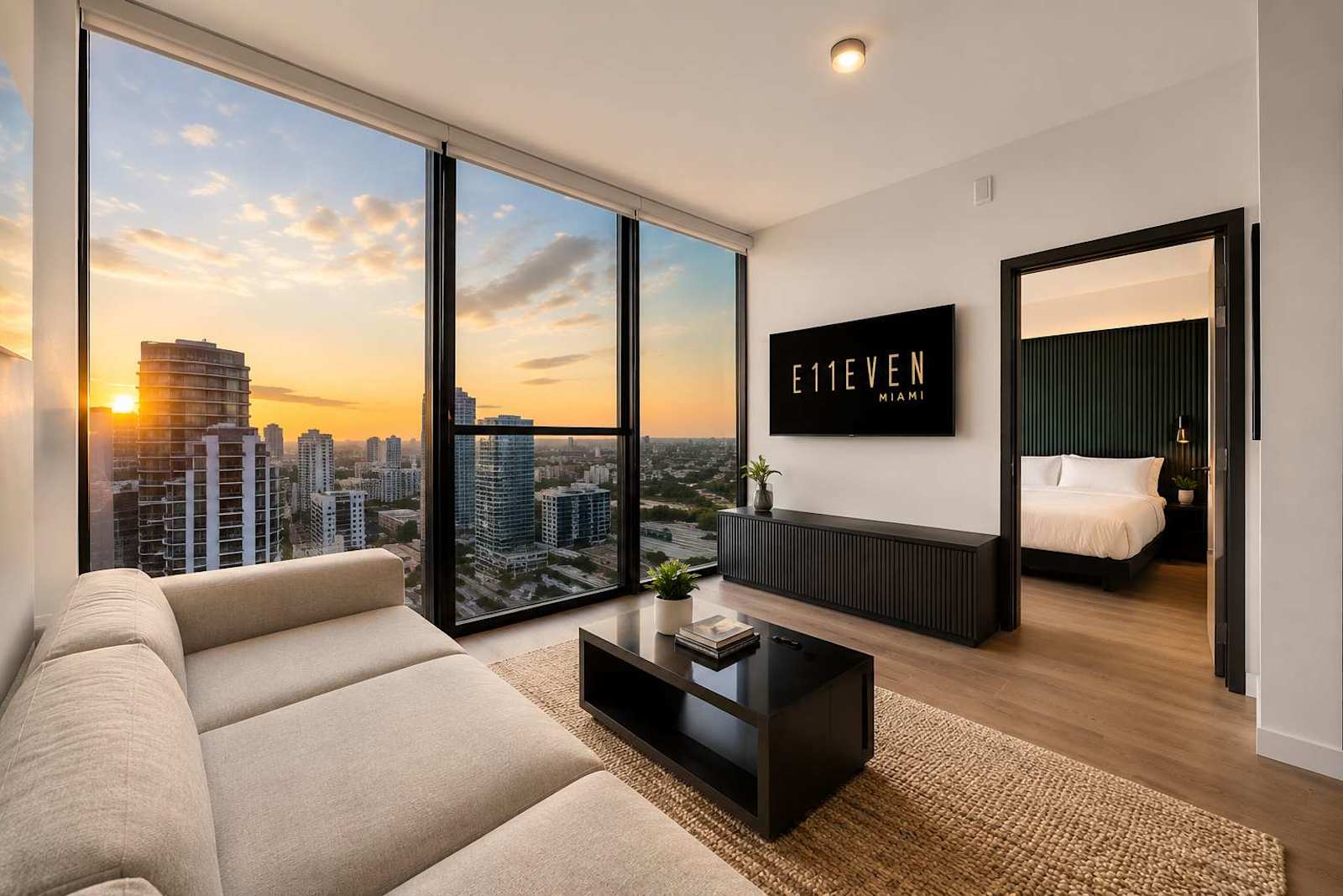 Luxury E11EVEN Skyline Views & ELITE Amenities interior