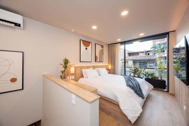 Featured interior of Digital Nomad Paradise 1BR unit with A/C in Manila