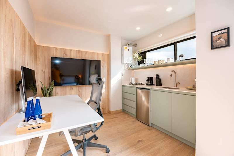 Featured interior of Digital Nomad Paradise 1BR Premium unit with A/C