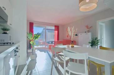 Second floor terrace with outdoor table