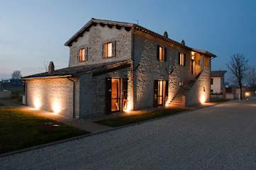 Pool next to farmhouse in Umbria