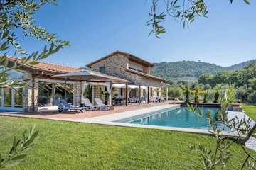 A swimming pool with terrace