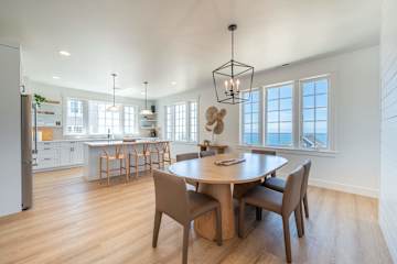 Dining area beside the open kitchen