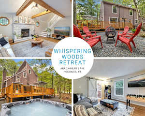 Welcome to the Whispering Woods Retreat! We can't wait to host you.