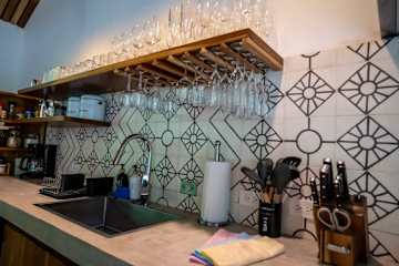 Patio caribeño | Villa de lujo en la selva con piscina