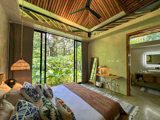 Patio caribeño | Villa de lujo en la selva con piscina