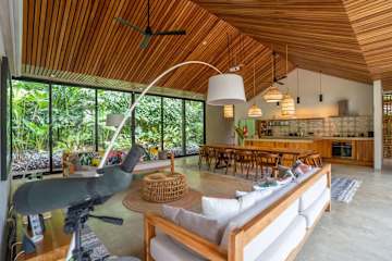 Patio caribeño | Villa de lujo en la selva con piscina