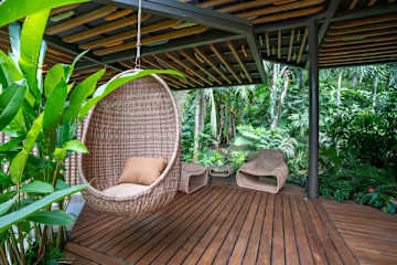 Patio caribeño | Villa de lujo en la selva con piscina