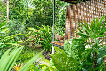 Patio caribeño | Villa de lujo en la selva con piscina
