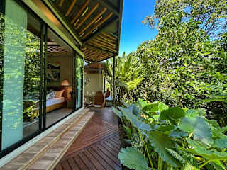 Patio caribeño | Villa de lujo en la selva con piscina