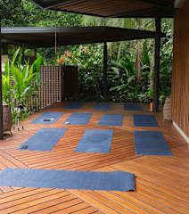 Patio caribeño | Villa de lujo en la selva con piscina