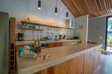 Patio caribeño | Villa de lujo en la selva con piscina