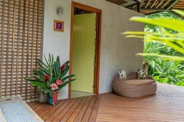 Patio caribeño | Villa de lujo en la selva con piscina