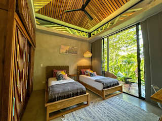 Patio caribeño | Villa de lujo en la selva con piscina