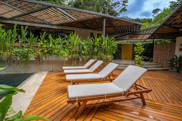 Patio caribeño | Villa de lujo en la selva con piscina