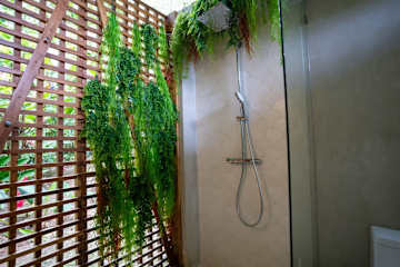 Patio caribeño | Villa de lujo en la selva con piscina