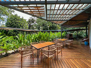 Patio caribeño | Villa de lujo en la selva con piscina