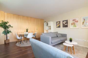 Restful Minimalist Flat | Balcony by HostWise