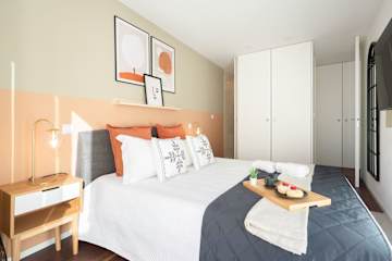 Restful Minimalist Flat | Balcony by HostWise photo 4