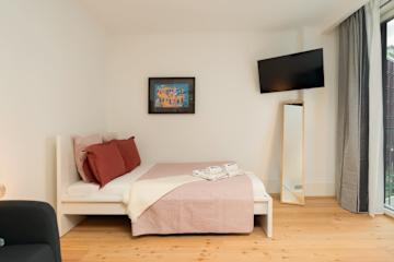 Urban Stylish Studio with Balcony by HostWise photo 2