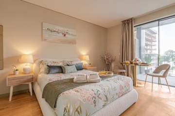 Elegant Studio w/ Balcony & Garage by HostWise