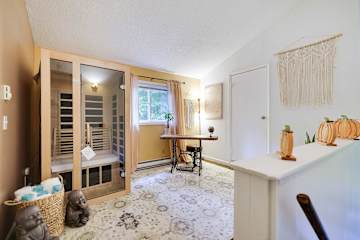 Sweat, relax, repeat! Our private sauna escape awaits." 🔥✨