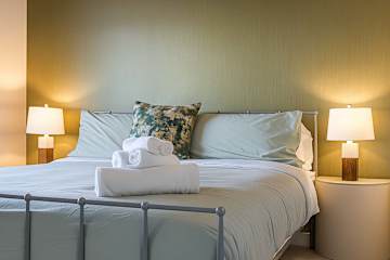 Minimalist bedroom with comfort in mind