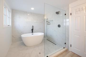 Relaxing bathtub for a calming evening soak