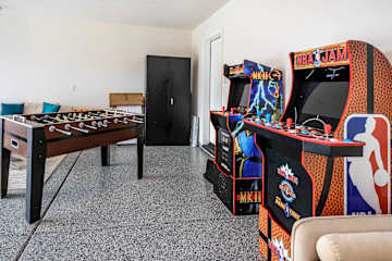 Game Room- Arcade games, ping pong table and foosball. Located in garage
