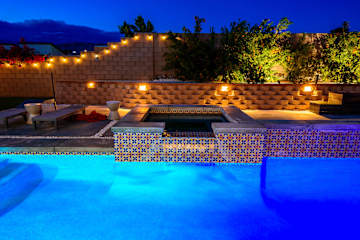 Enjoy beautiful skies while relaxing in our expansive private backyard
