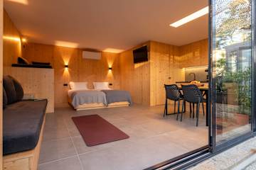 Modern Studio Retreat with Terrace by HostWise photo 5