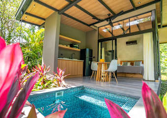 Mira Bungalow, aire acondicionado y piscina privada cerca de Arrecife