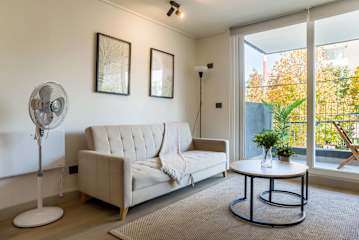 Las Condes: Balcony, Nearby Metro and Amenities