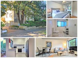 Refined comfort 1 bed Neutral Bay w parking & balcony