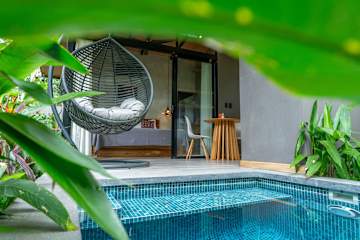 Raya Bungalow, aire acondicionado y piscina privada