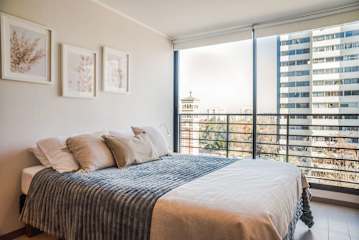 Comfortable Studio in Nunoa with Balcony and WiFi