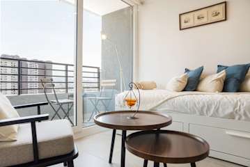 Beautiful Apartment in Nunoa with Balcony and Pool
