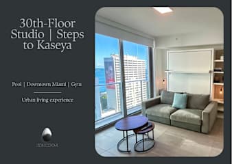 30th-Floor Studio + Gym, Pool & Sky Lounge — Miami stay
