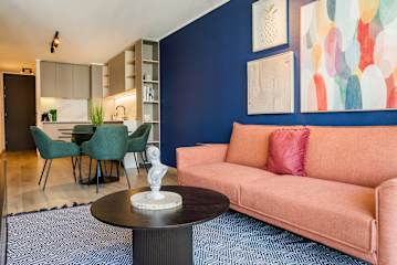 Sleek 1BR1BA Apt Urban Oasis for 3 in Las Condes
