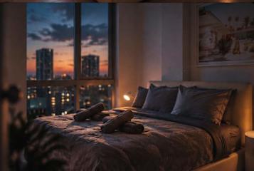 17th floor skyline retreat in Downtown Miami rooftop pool, coworking lounge and self check-in — Miami stay