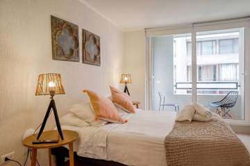 Cozy Studio for 2 in Central Santiago with Parking