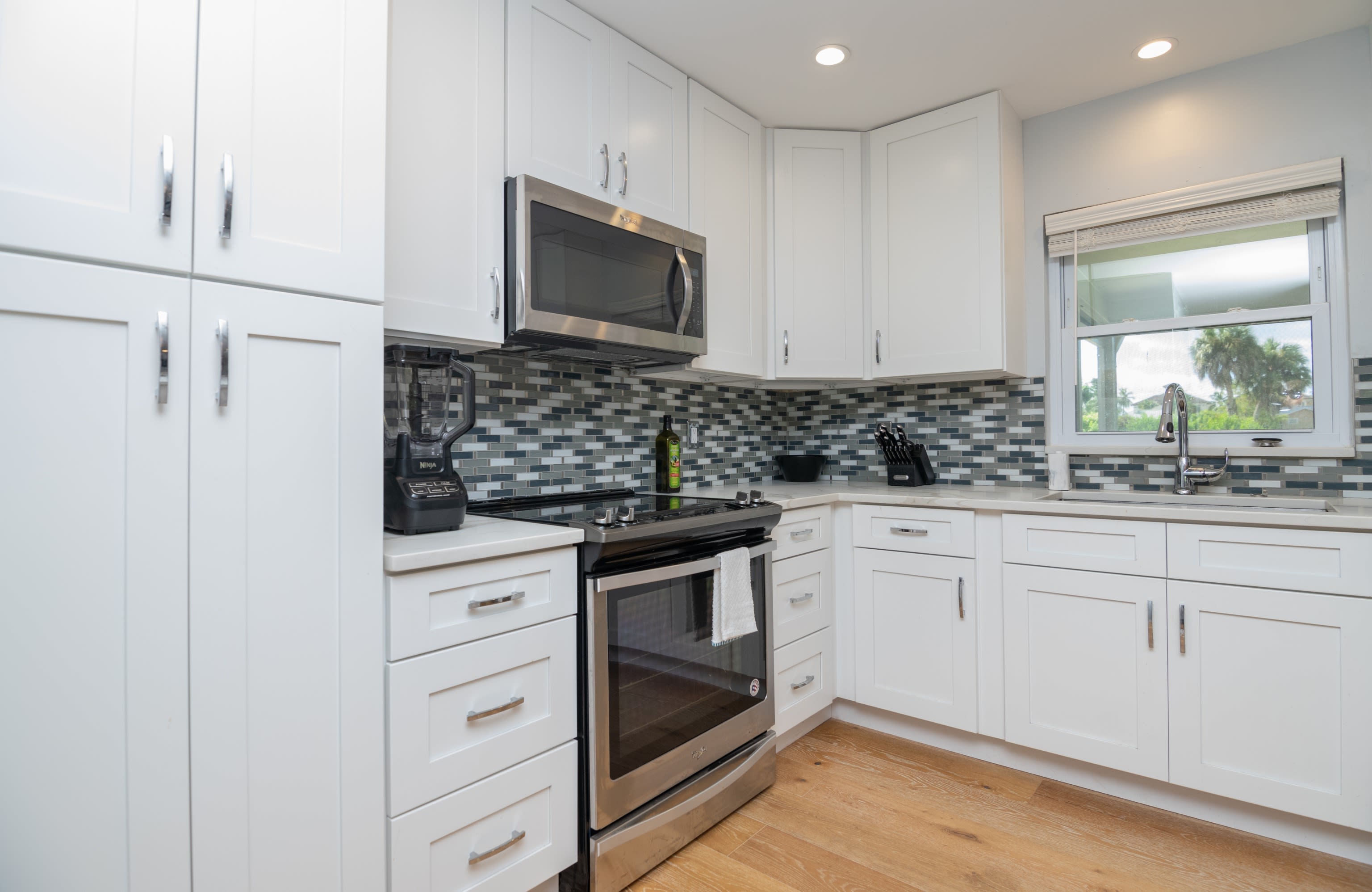 The Kitchen is Clean, Bright and Well Equipped