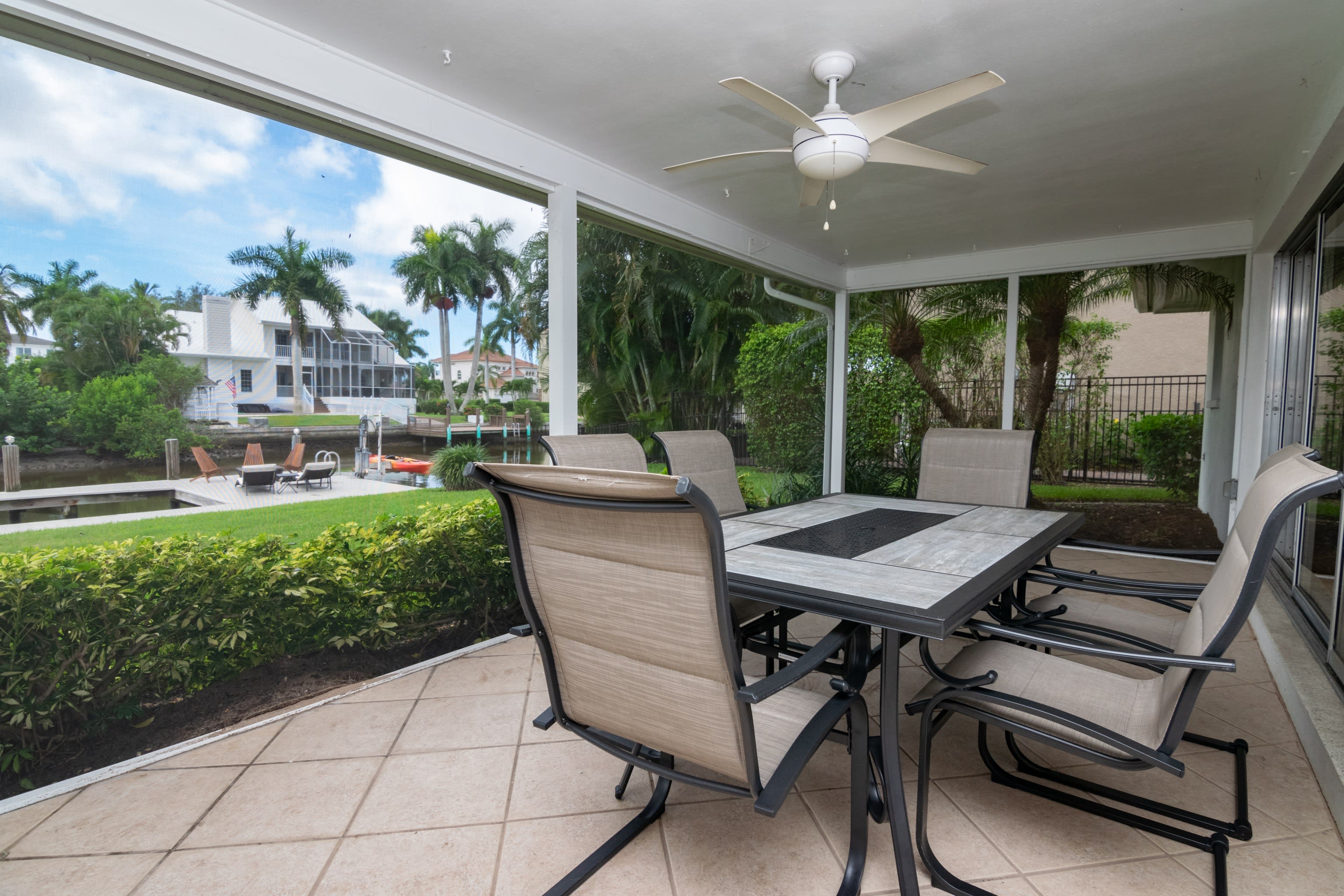 The Lanai is Screened and Covered -Giving a Nice Reprise from the Mid-day Sun!