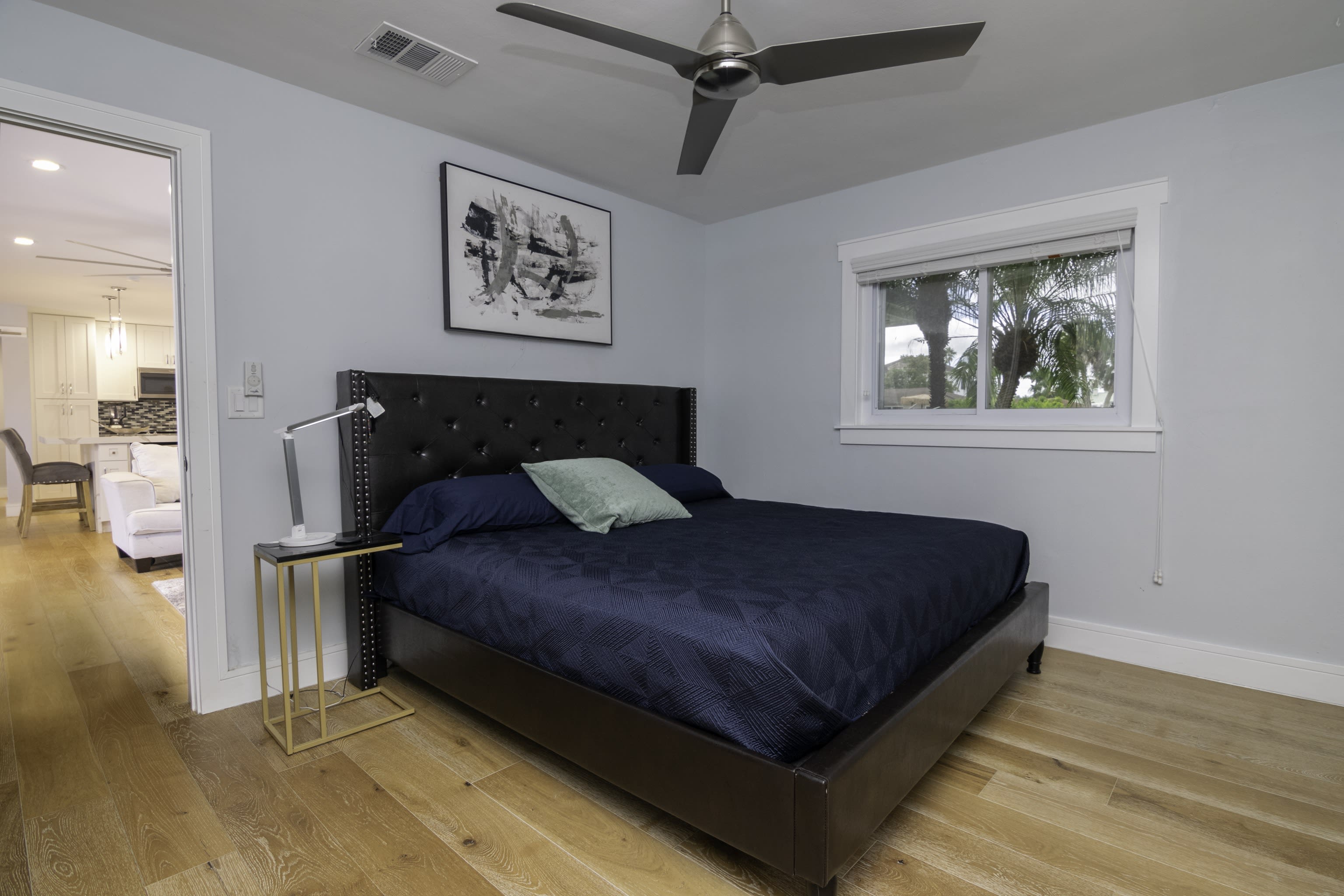 Your Main Bedroom has a King Bed and Access Right to the Main Part of the Home