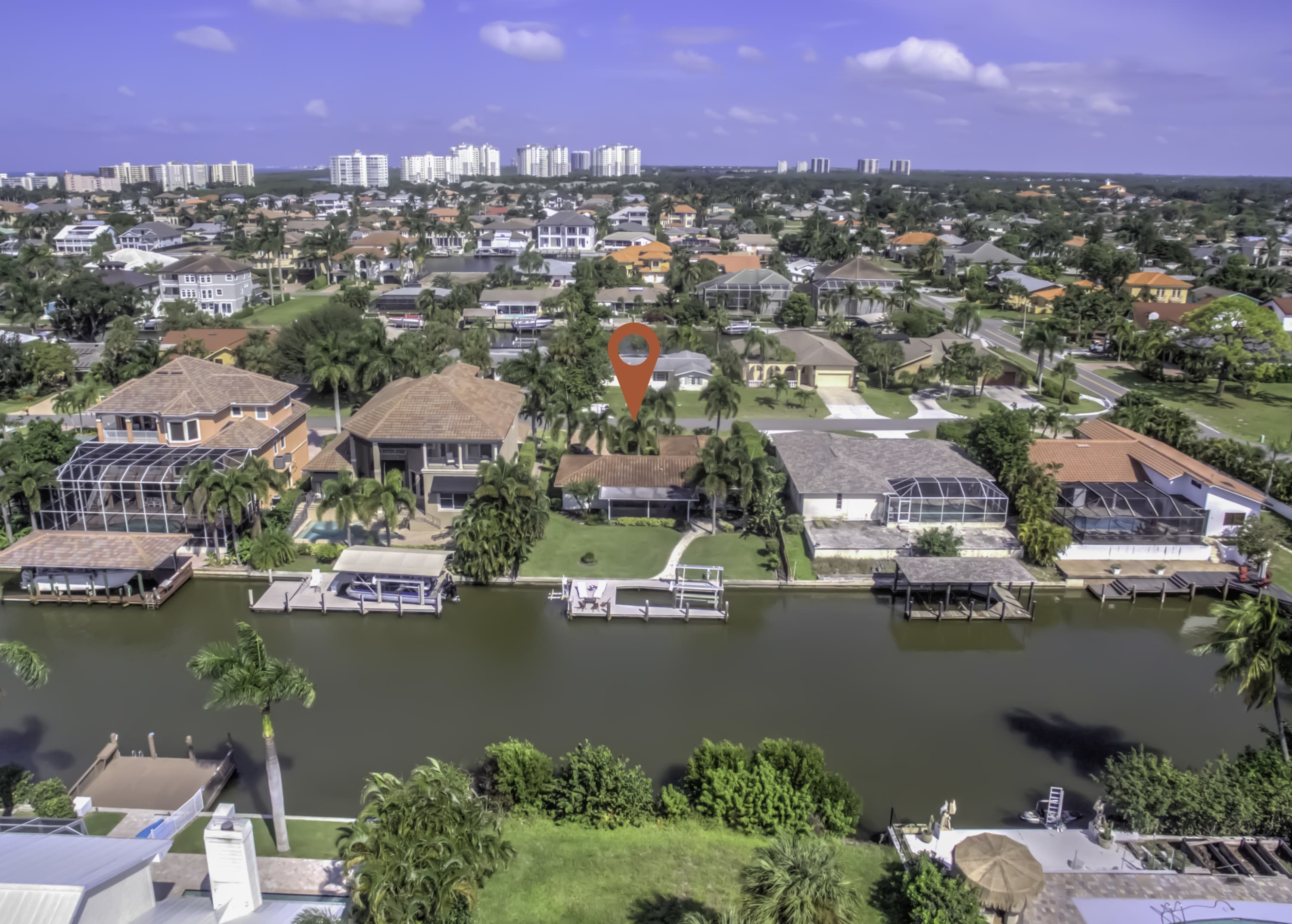 A Eastern View of the Back of the Your Vacation Rental Home