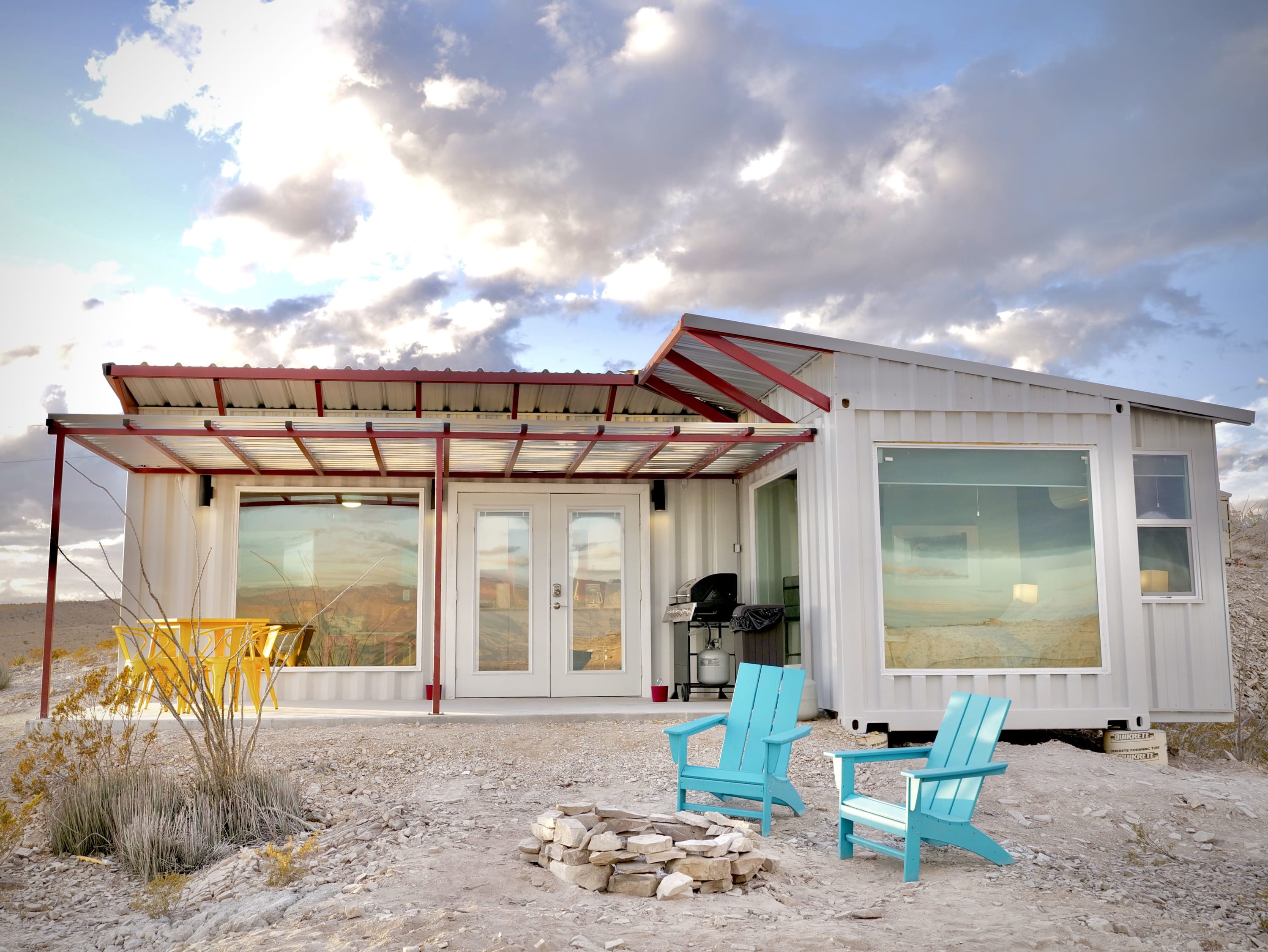 Fossil Knob Ridge -Mariscal: Ultra Modern Container Home — Terlingua, TX — vacation rental