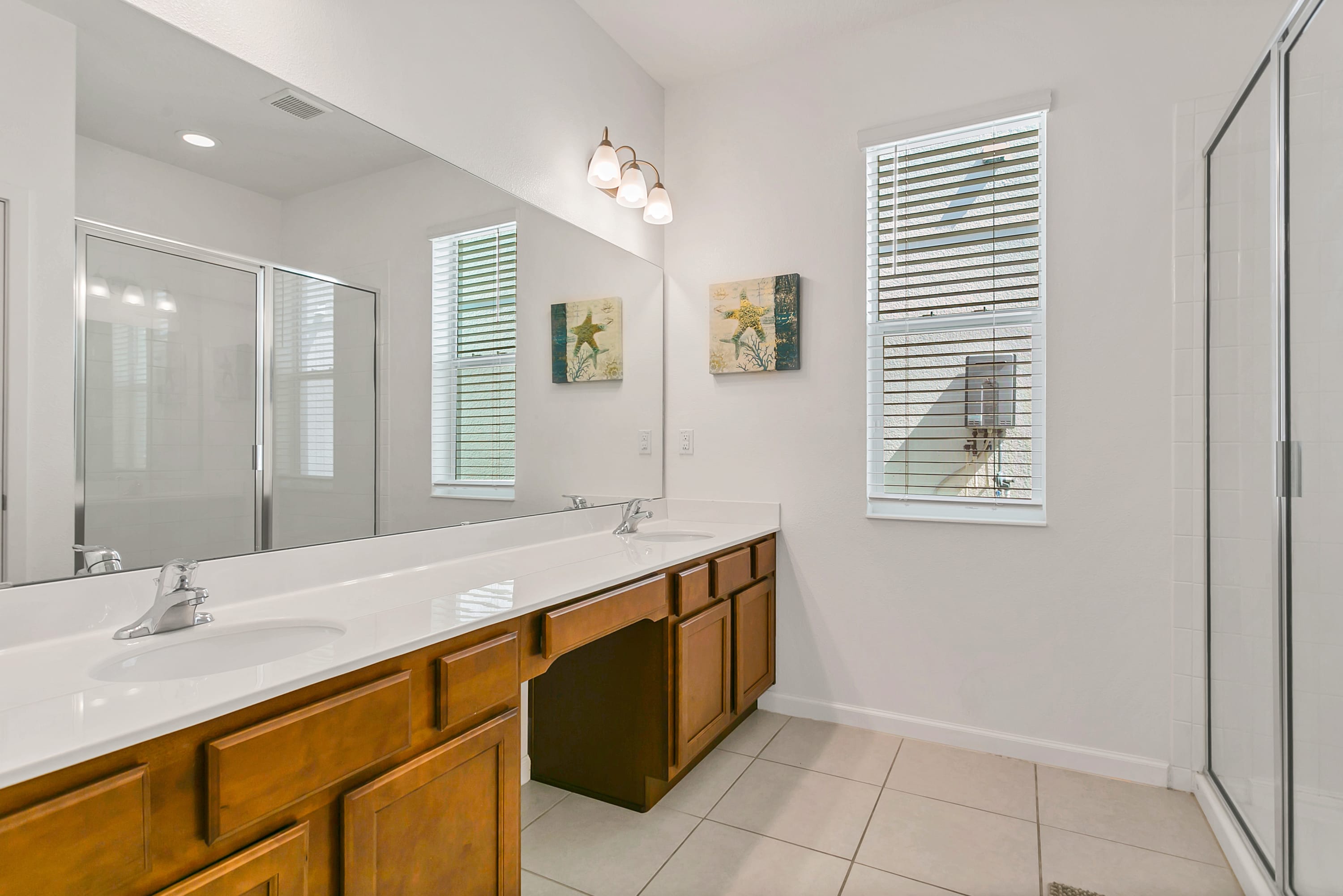 Spacious Bathroom with Double Vanity