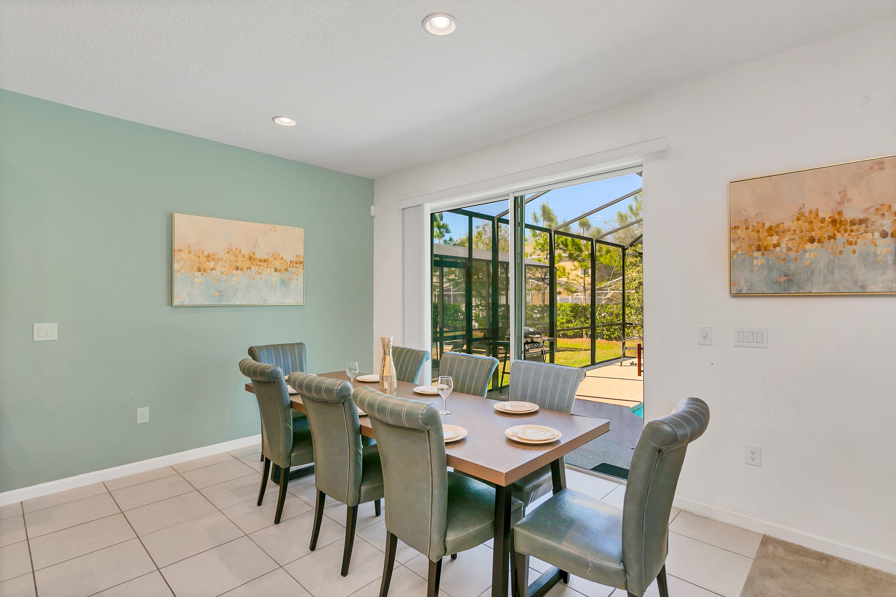 Large Capacity Dining Area with Patio Access