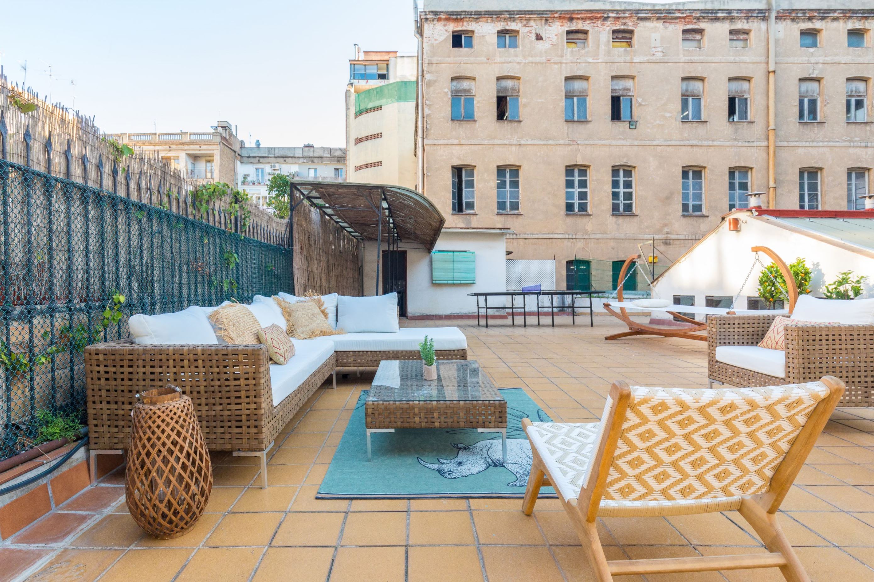 Gran Via Huge private terrace in Historic building 5BD — Barcelona, Catalunya — vacation rental