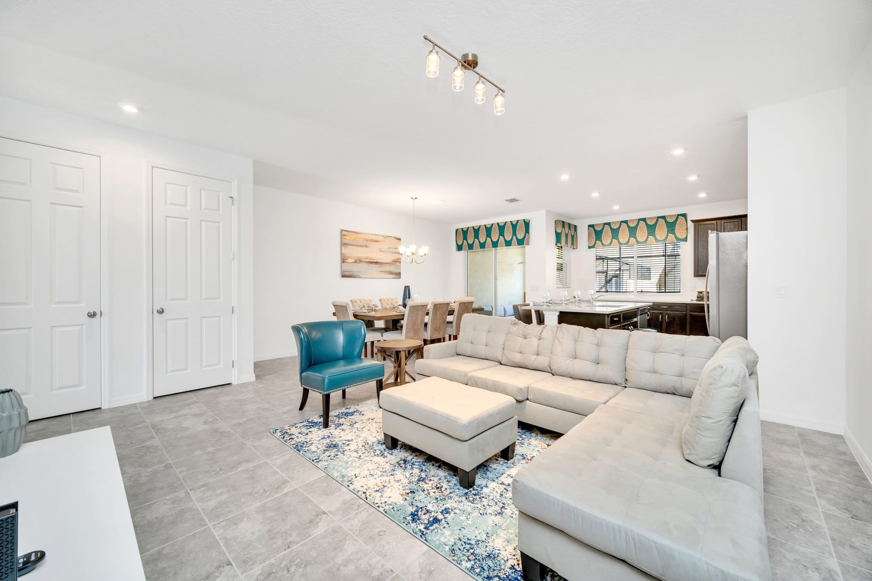 Spacious Open-Concept Living Room With Comfortable Seating
